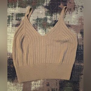 🔮 5/$25 NWOT Streetwear Society Beige Knit Tank Top
